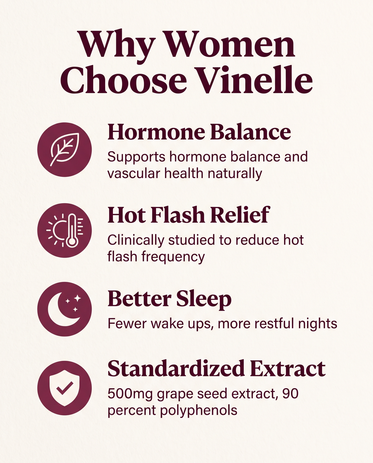 Vinelle Grape Seed Extract for Menopause Support